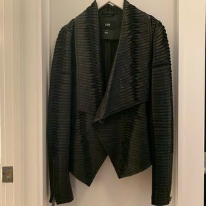 LINE Leather Motorcycle Jacket